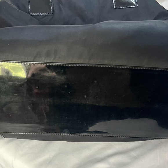 Tory Burch Ella Patent Tote Bag Black - Picture 5 of 5